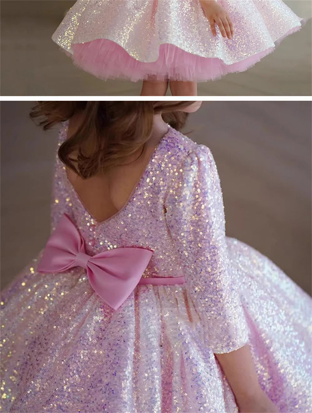 Glitter Pink Girl Dress Knee L - Birthday Sash Glitter reseña y precio