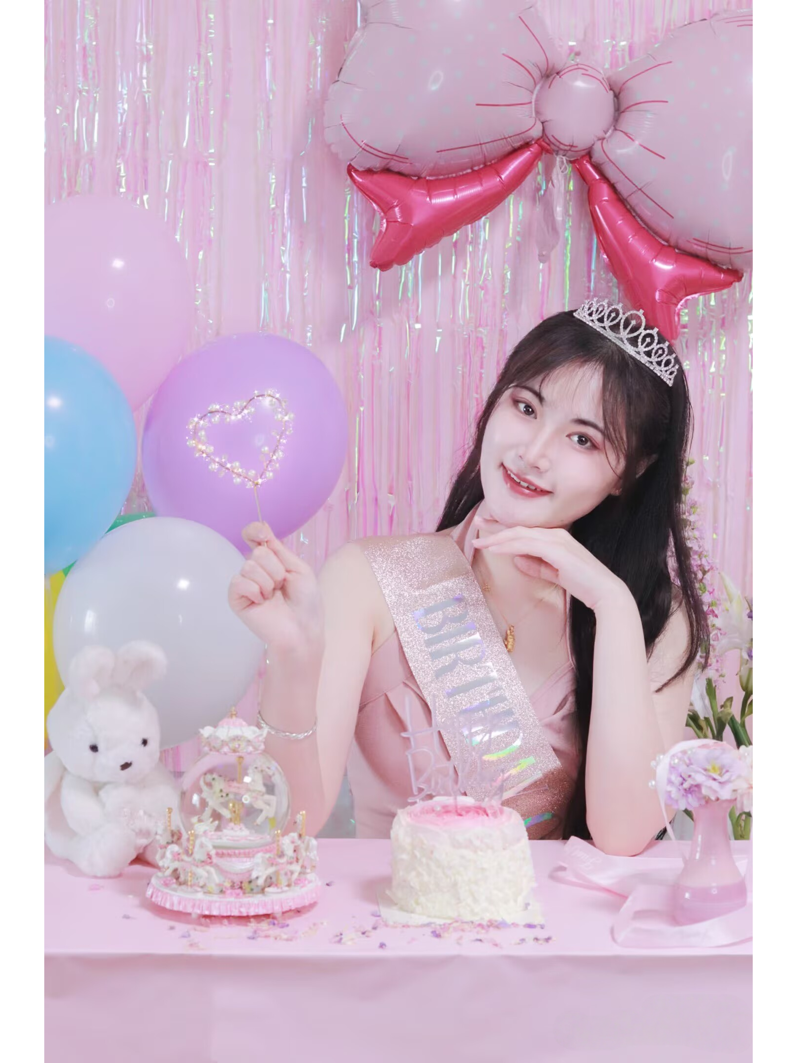 Champagne Gold Sparkle Crown S - Birthday Sash Glitter reseña y precio