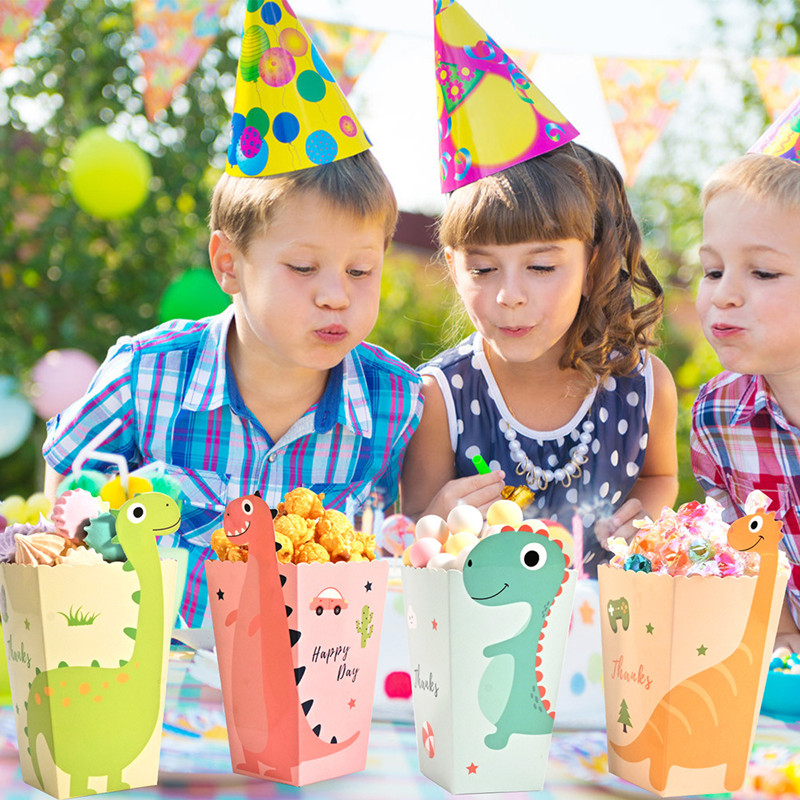 4Pcs Cartoon Dinosaur Boxes Di - Event Party Box reseña y precio