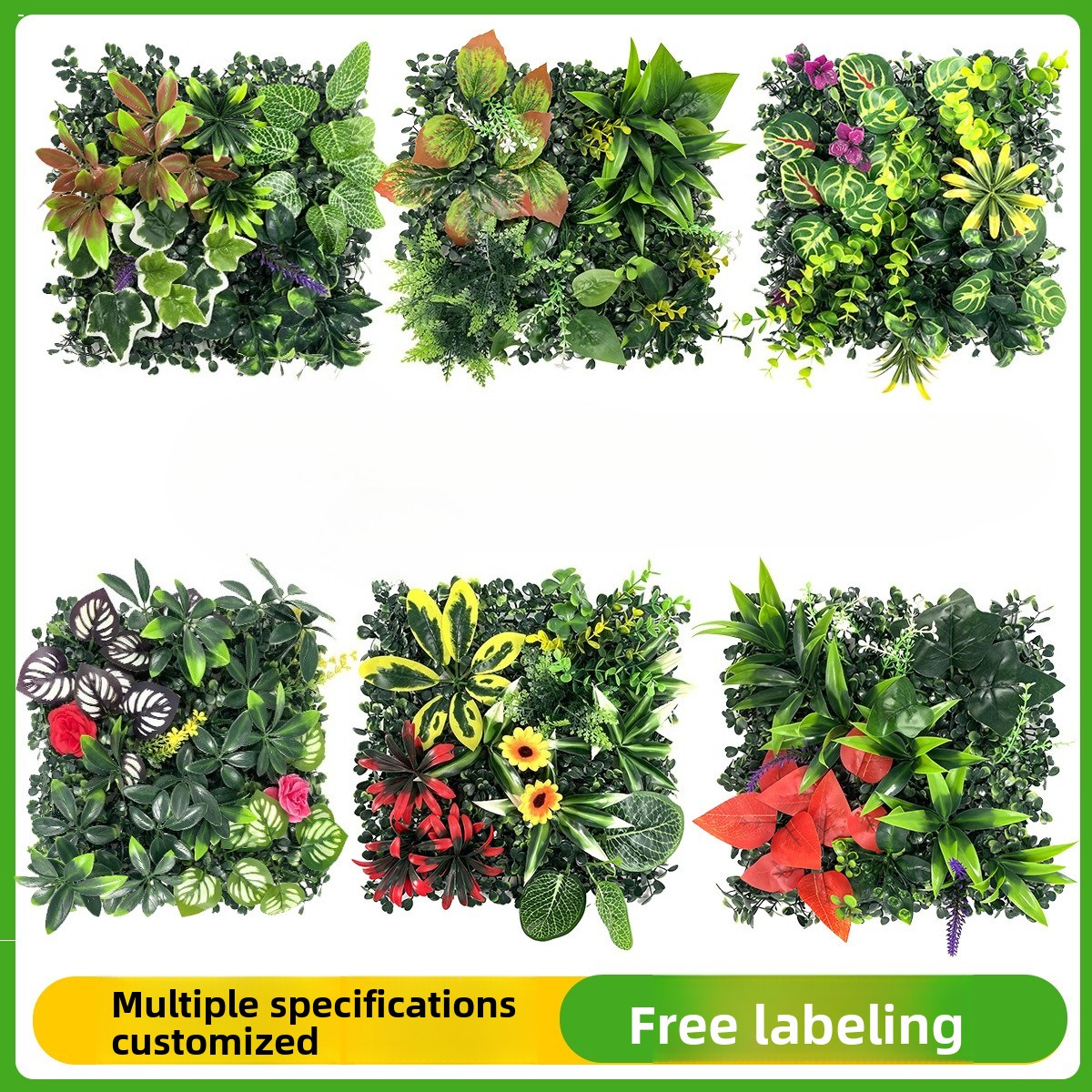 Artificial Plants Grass Wall P - Flower Wall Panel reseña y precio