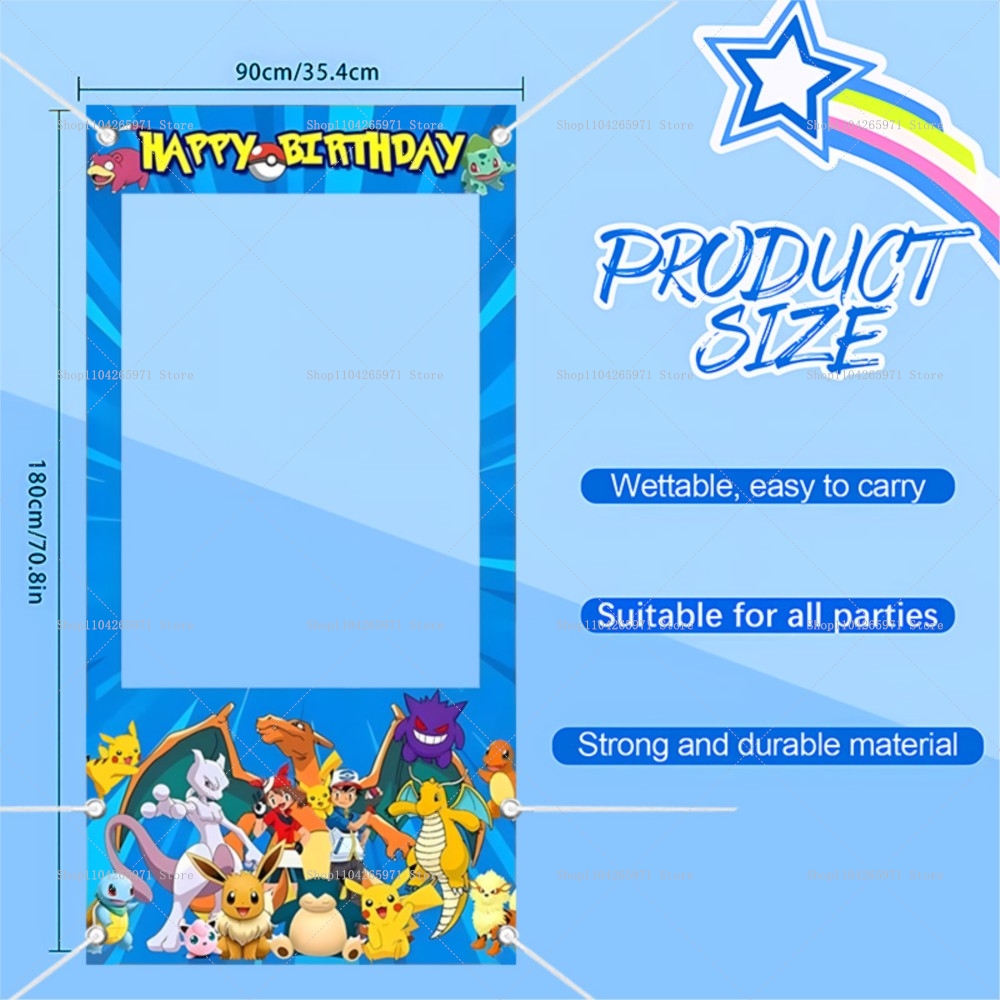Pokemon Pikachu Photo Booth Fr - Photo Booth Frame reseña y precio