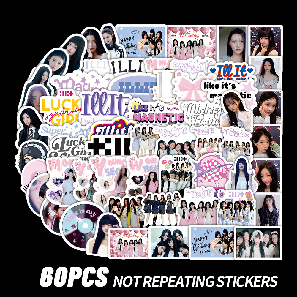 Ilt, Ill, Gllit, Illit Sticker - Event Supplies reseña y precio