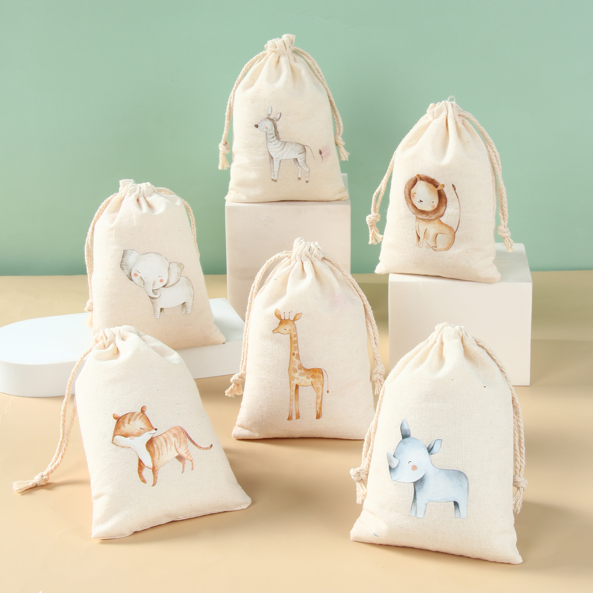6pcs Animal Unicorn Dinosaur C - Cotton Candy Cone reseña y precio