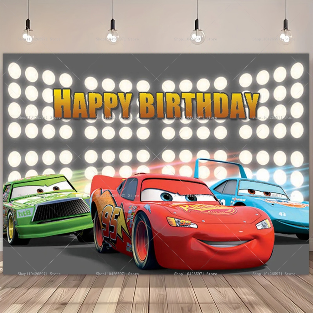 Movie Cars Theme Backdrop For  - Party Event Supplier reseña y precio