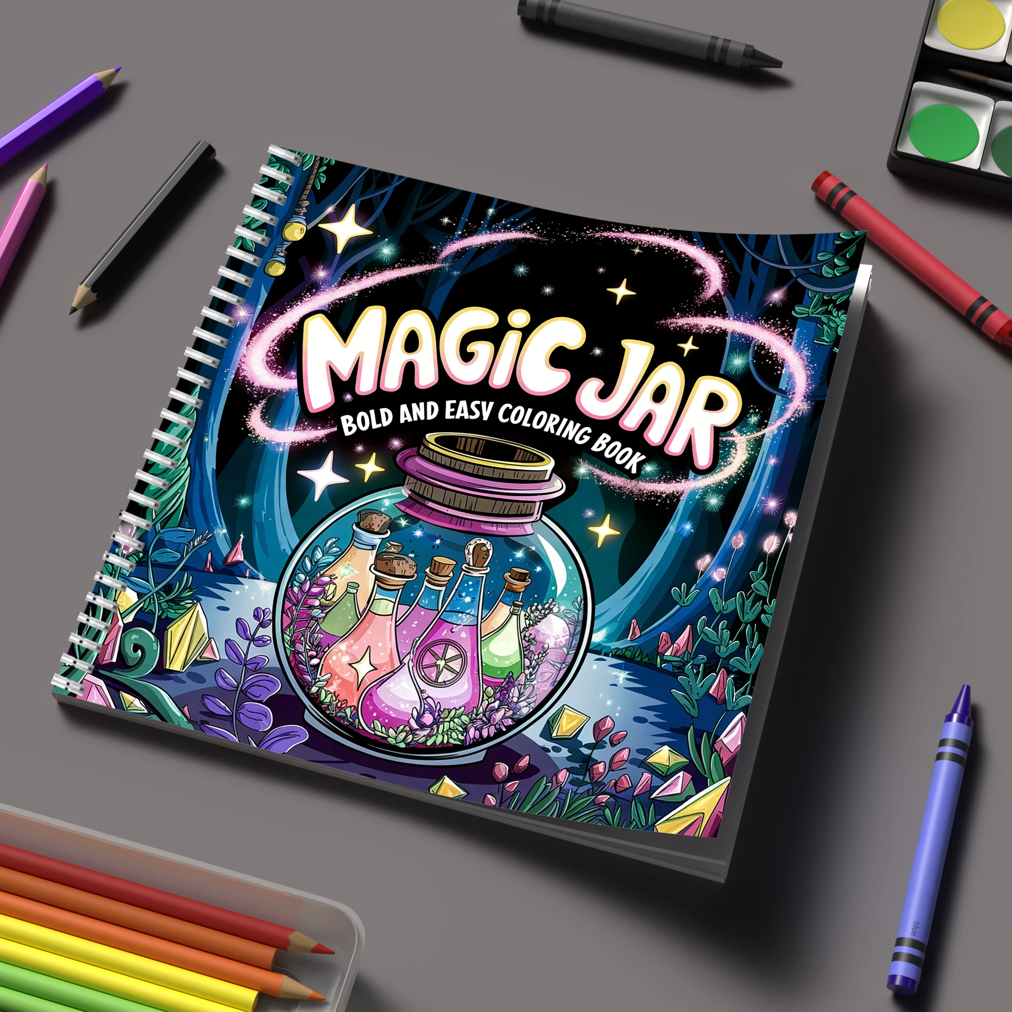 Coloring Book Magic Jar for Ad - Event Supplies reseña y precio