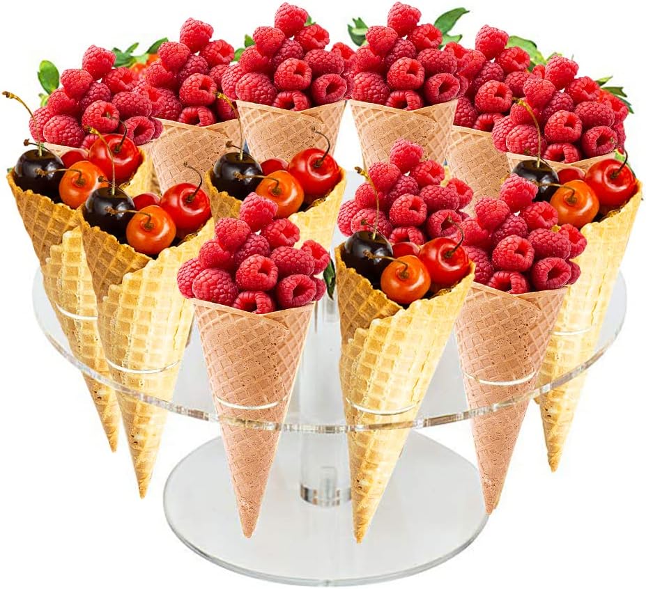 Ice Cream Cone Holder Acrylic  - Cotton Candy Cone reseña y precio