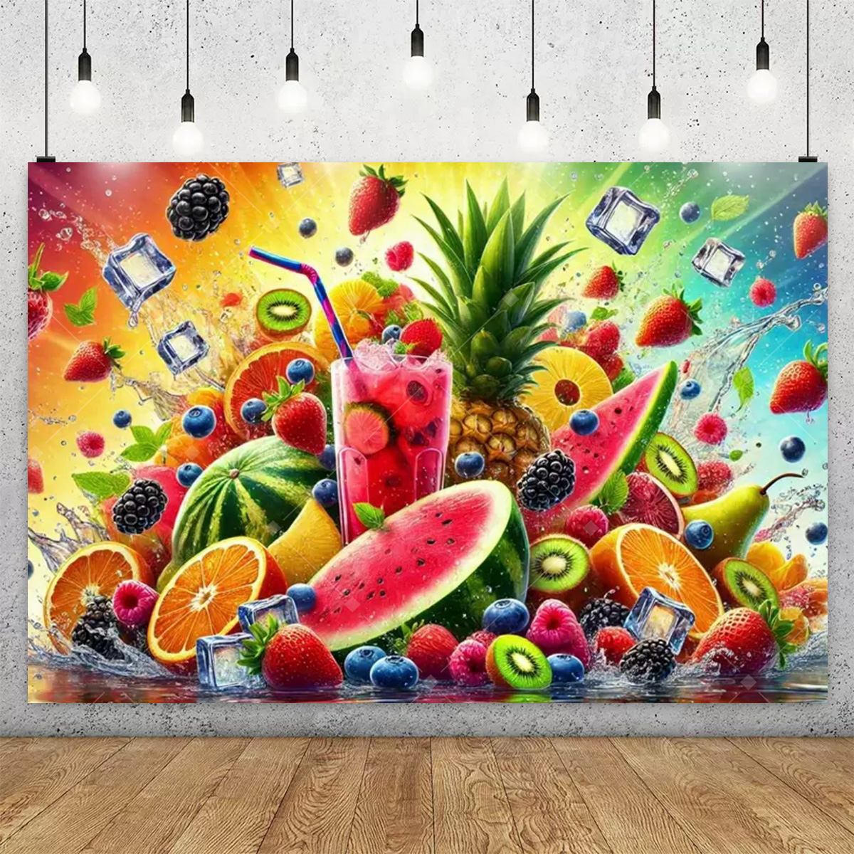3D Colorful Fruit Party Decora - Party Event Supply Store reseña y precio