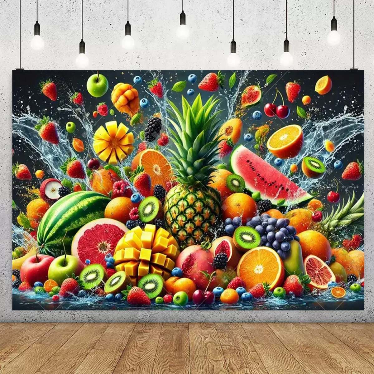 3D Colorful Fruit Party Decora - Party Event Supply Store reseña y precio
