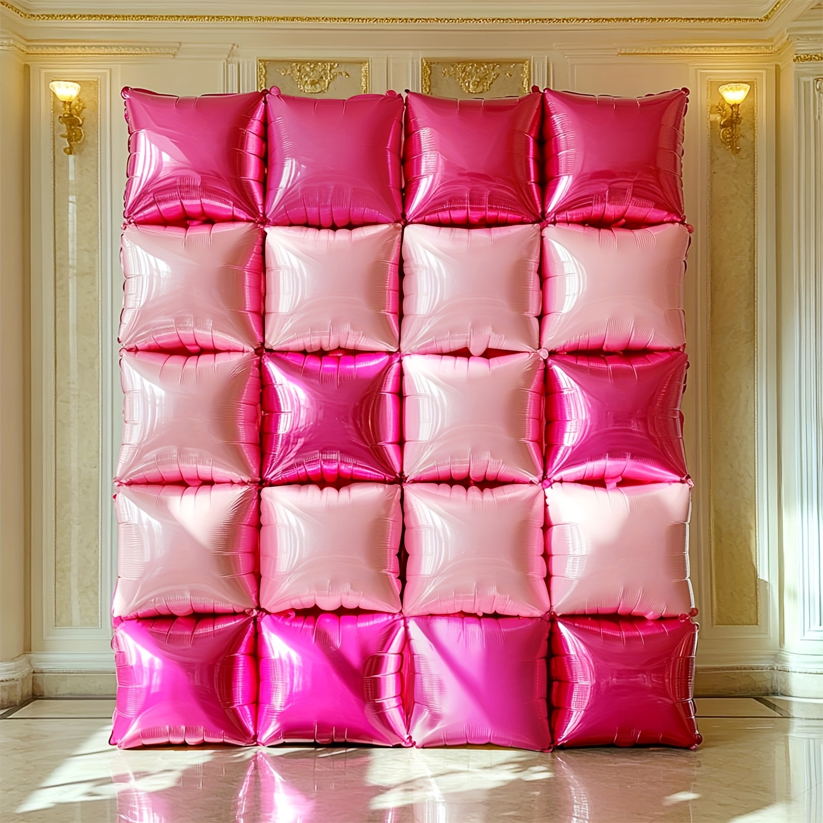25pcs Magenta Pink Square Foil - Balloon Arch Kit reseña y precio