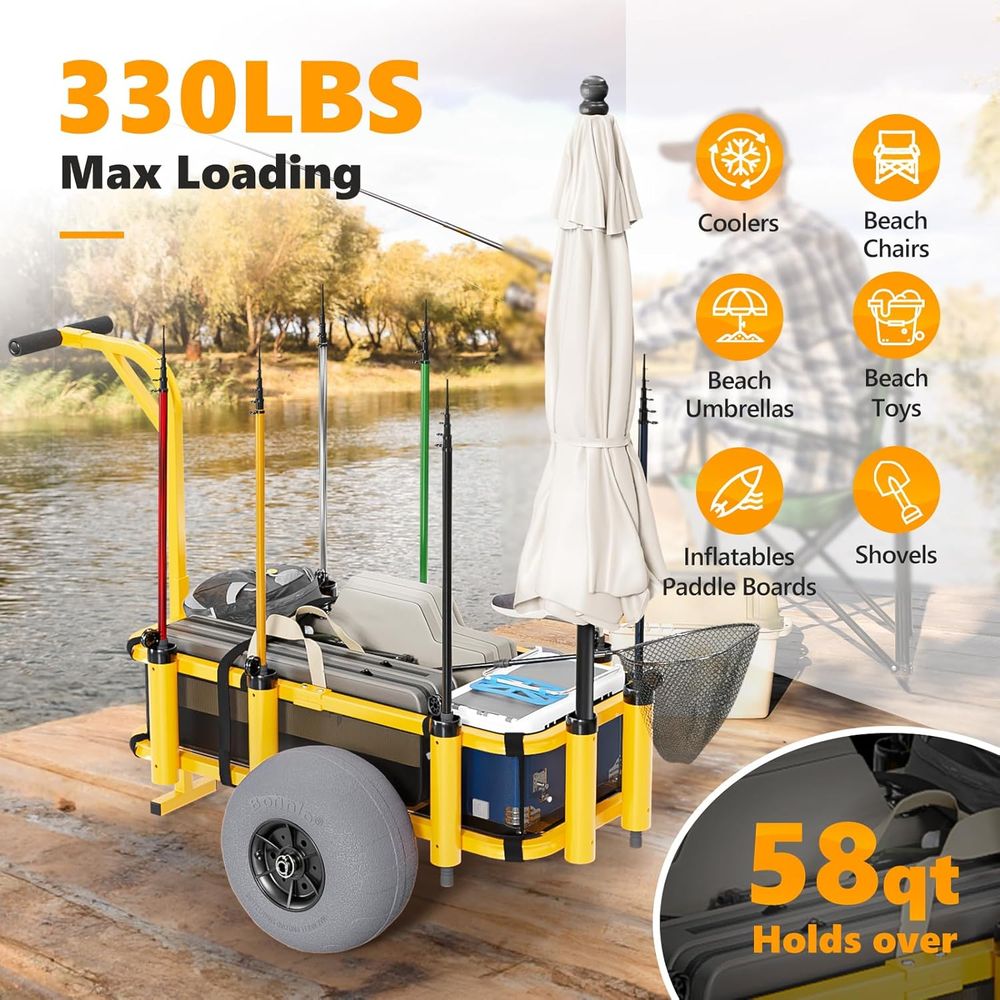 Beach Trolley with 13 Balloon  - Balloon Pump Hand reseña y precio