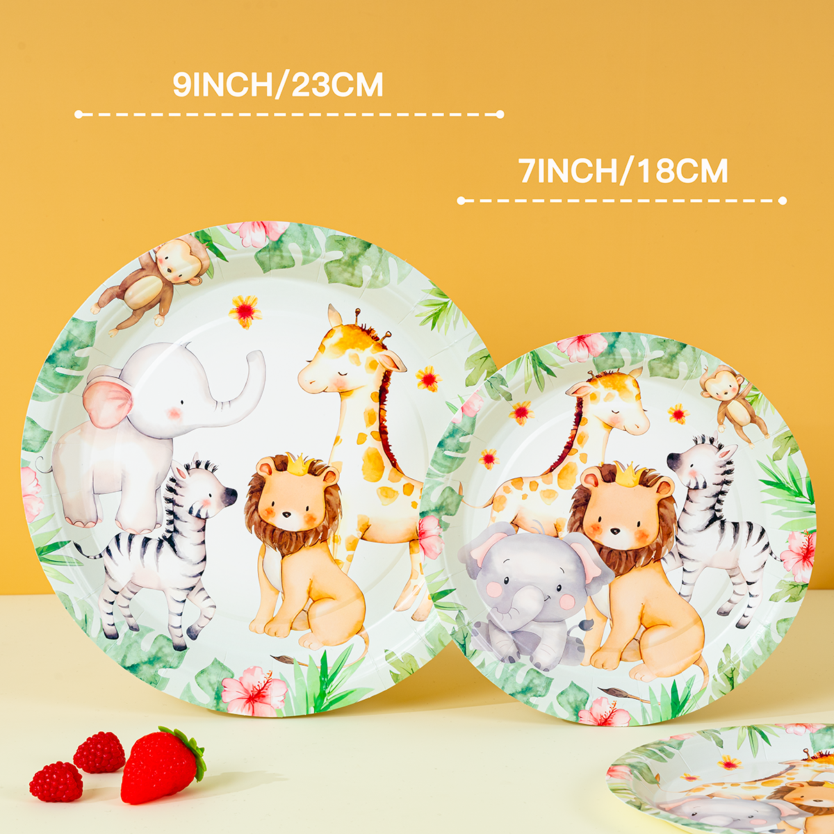 Jungle Safari Animal Paper Pla - Event Supplies reseña y precio