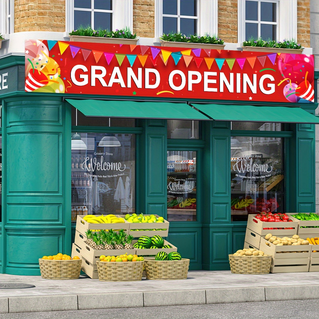 Grand Opening Banner New Store - Party Event Supply Store reseña y precio