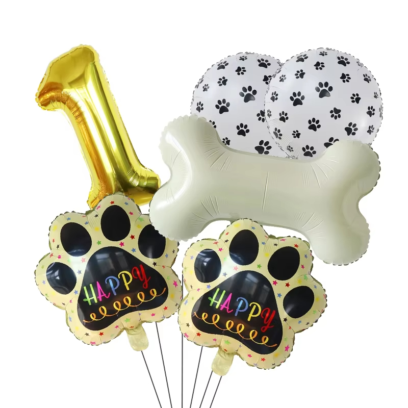 Gold WOOF Balloons, Dog Birthd - Let'S Party Event Supply reseña y precio