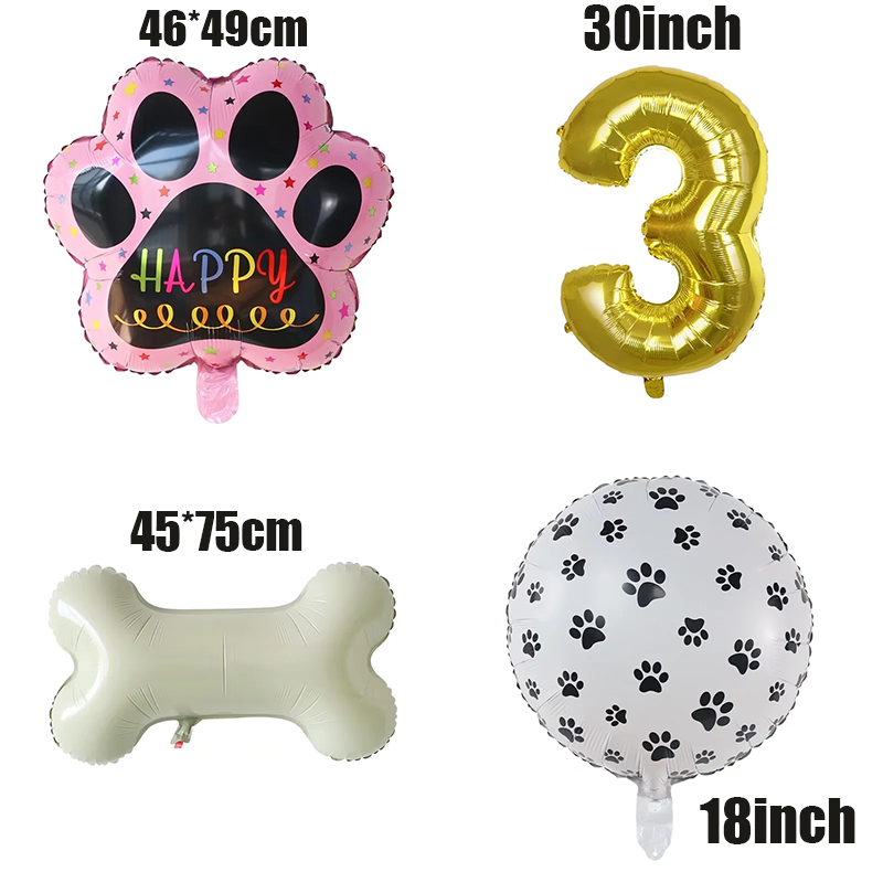 Gold WOOF Balloons, Dog Birthd - Let'S Party Event Supply reseña y precio