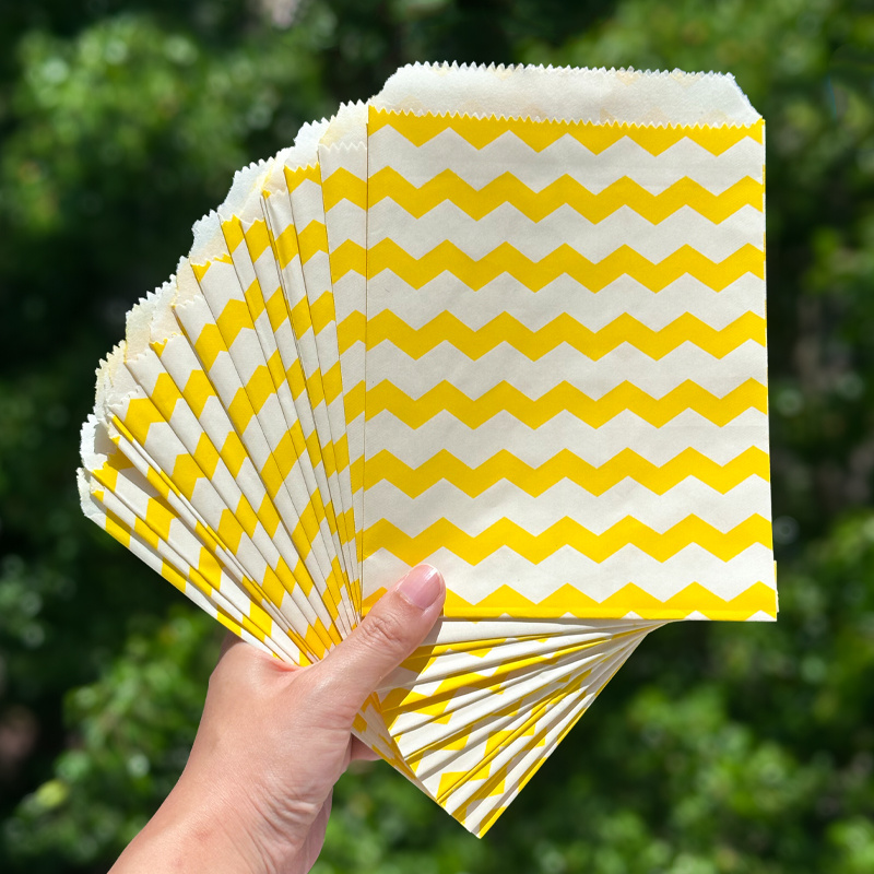 25pcs Royal Blue Striped Kraft - Event & Party Supply reseña y precio