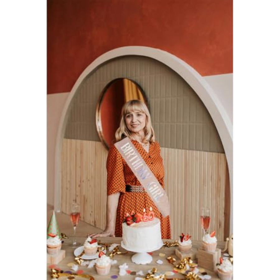 Birthday Girl Sash for Women B - Birthday Sash Glitter reseña y precio