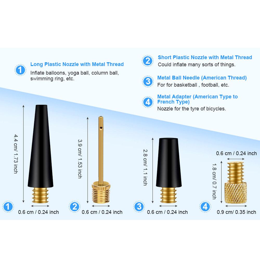 Tire Valve Adapter Ball Pump N - Balloon Pump Hand reseña y precio