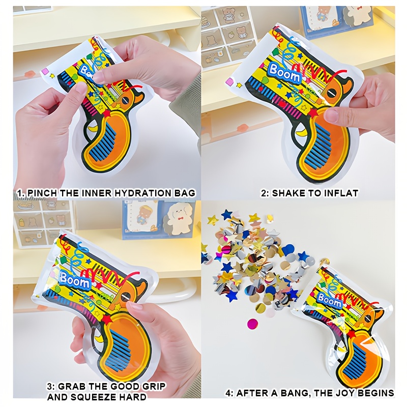 20 Colorful Confetti Poppers,  - Confetti Cannon Tube reseña y precio