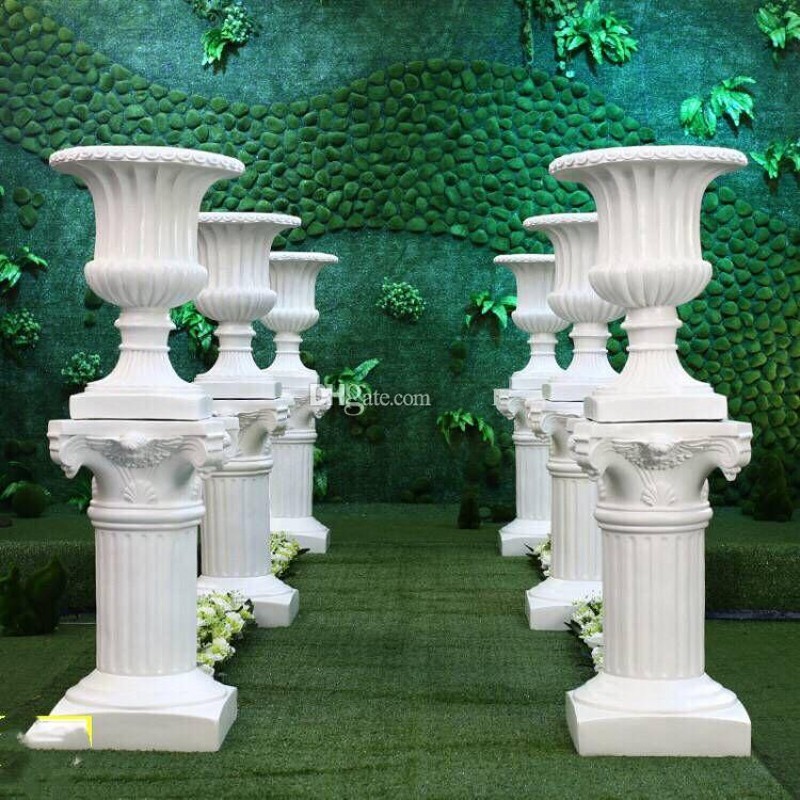 Gold White Plastic Roman Colum - Event Party Shop reseña y precio