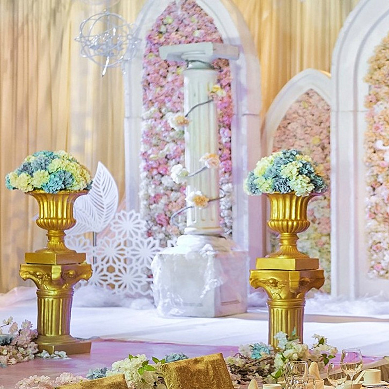 Gold White Plastic Roman Colum - Event Party Shop reseña y precio