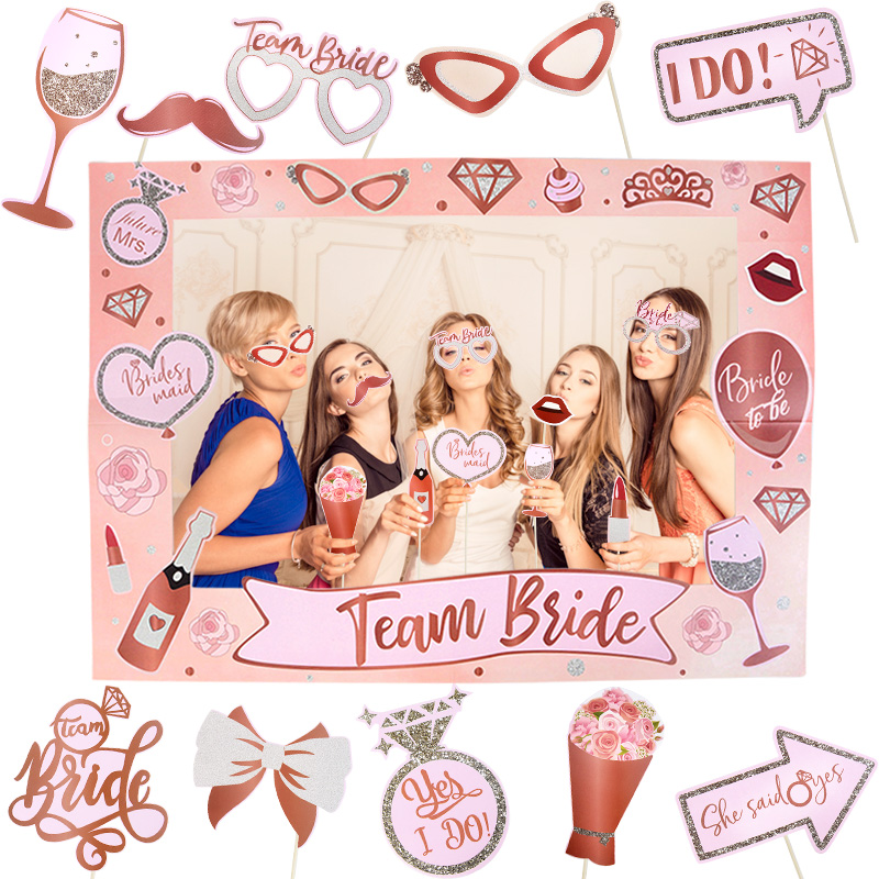 31Pcs Bachelorette Party Rose  - Photo Booth Frame reseña y precio