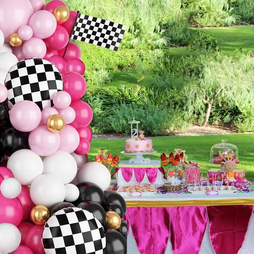 116Pcs Pink Race Car Balloon A - Balloon Arch Kit reseña y precio