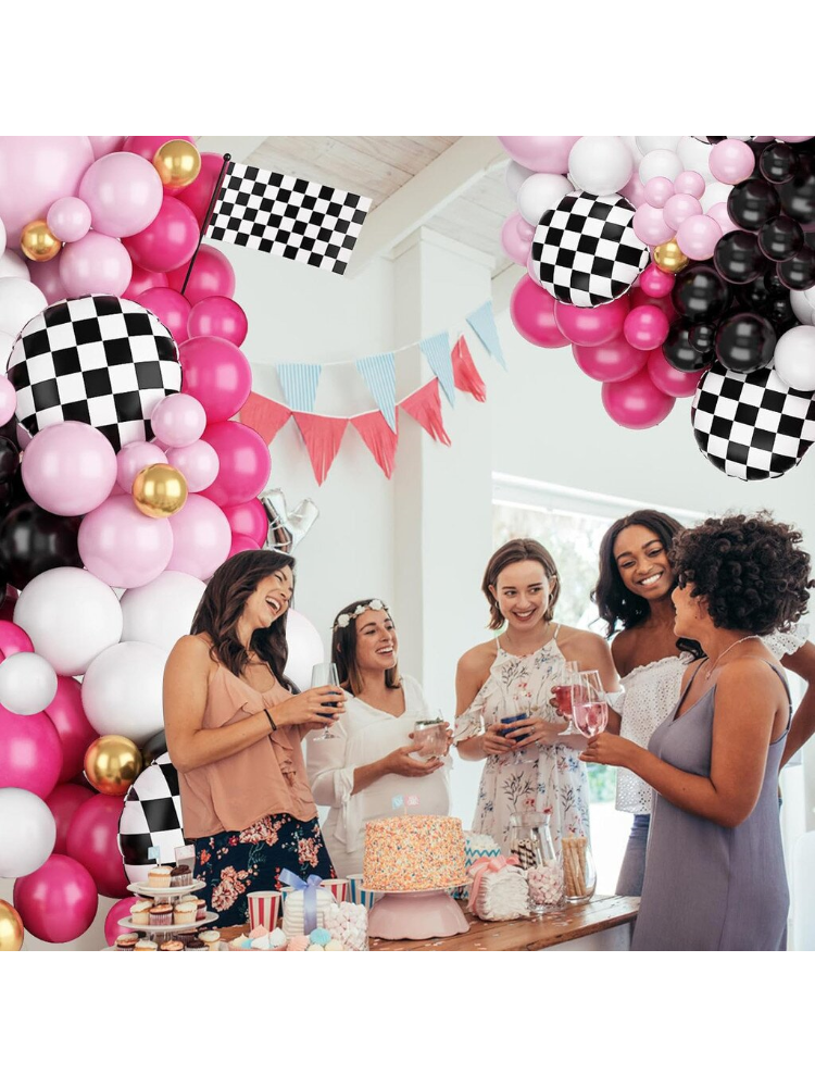 116Pcs Pink Race Car Balloon A - Balloon Arch Kit reseña y precio