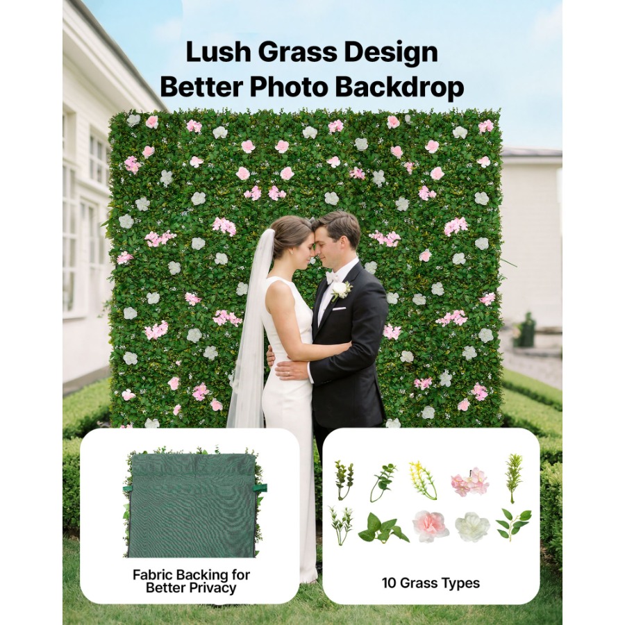 Wedding event backdrop: 3D sil - Flower Wall Panel reseña y precio