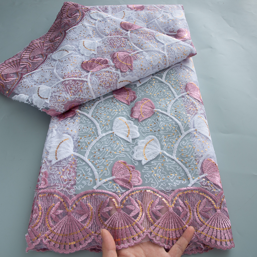 Blue African Lace Fabric 2025  - Glitter Tablecloth reseña y precio