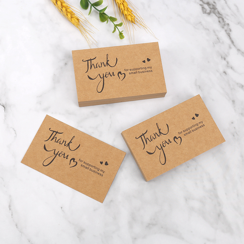 50pcs Thank You Cards Kraft Pa - Party Event Supply Store reseña y precio