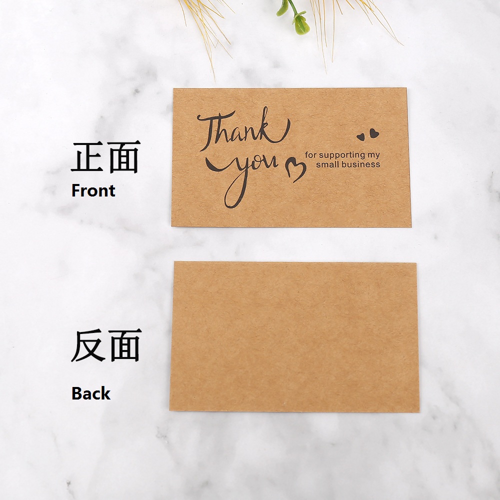 50pcs Thank You Cards Kraft Pa - Party Event Supply Store reseña y precio