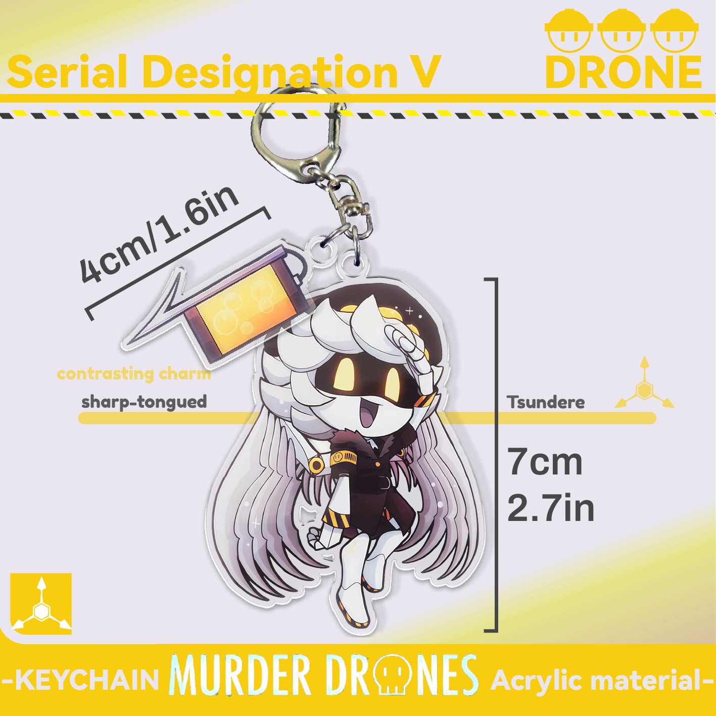 Murder Drones Keychain.,2D Acr - Event Supplies reseña y precio