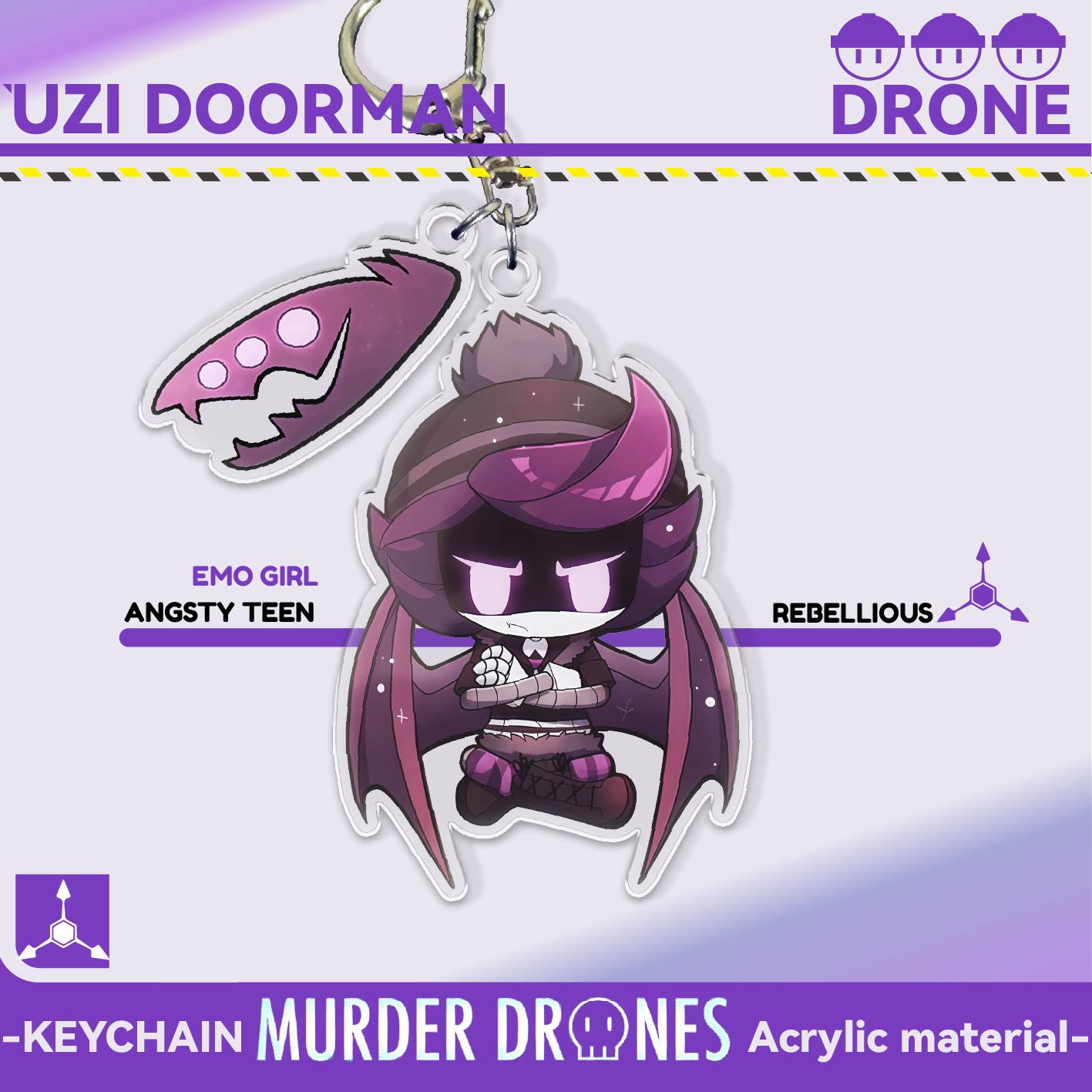 Murder Drones Keychain.,2D Acr - Event Supplies reseña y precio