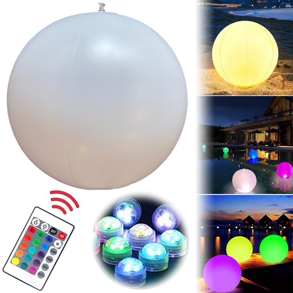 1-4PCS Floating Pool Lights wi - Led Balloon Light reseña y precio