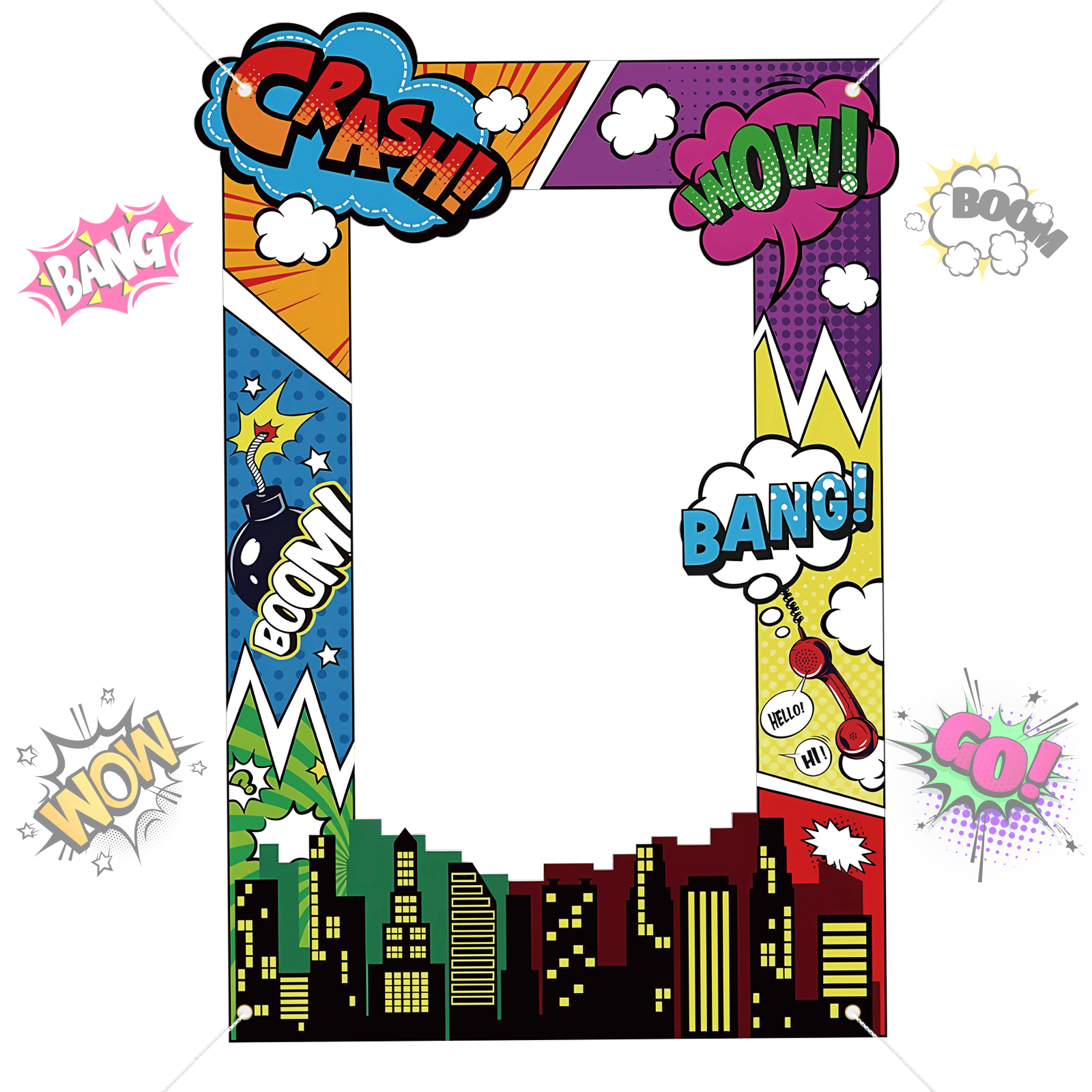 Super Hero Photo Prop Hero Bir - Photo Booth Frame reseña y precio