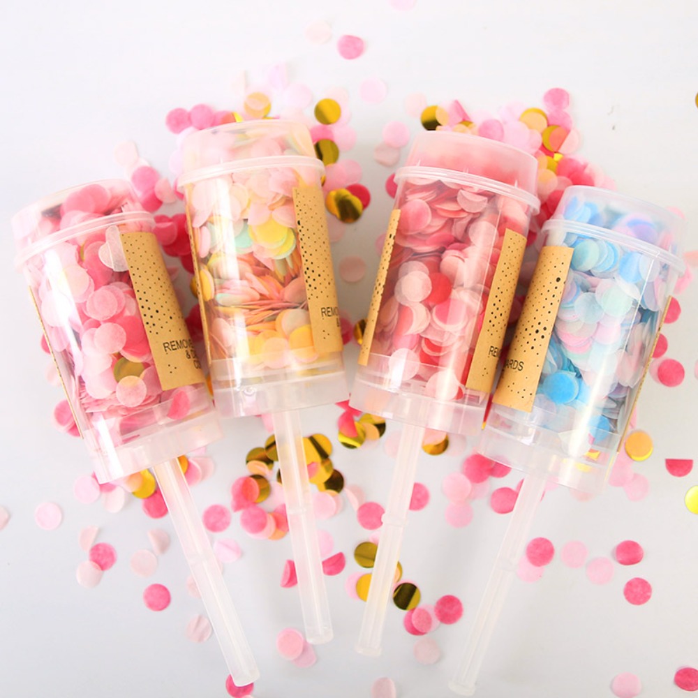 1Pcs Round Push Up Confetti Po - Confetti Cannon Tube reseña y precio
