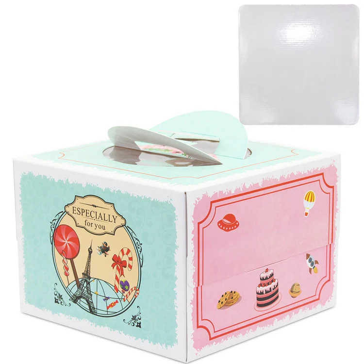 5pcs 8inch cake box with windo - Party Event Supplier reseña y precio