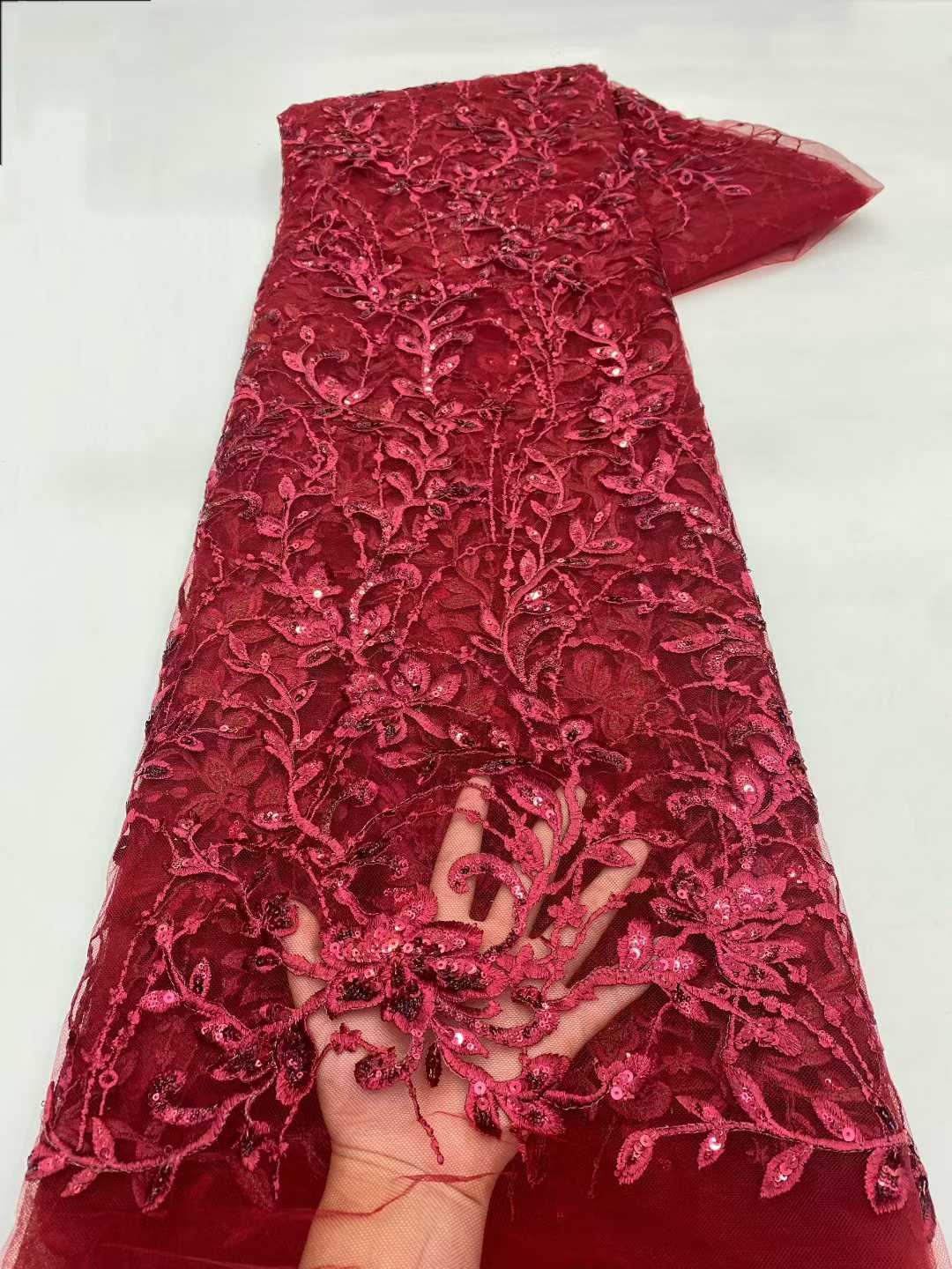 2026 Latest African Lace Fabri - Glitter Tablecloth reseña y precio