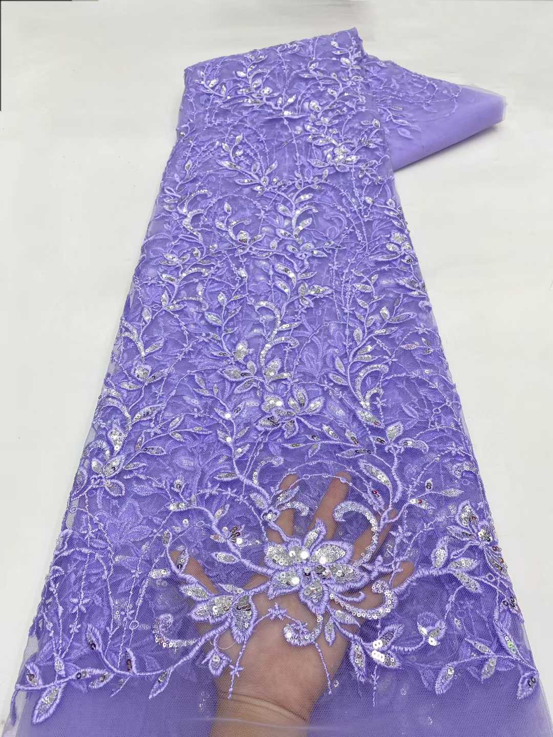 2026 Latest African Lace Fabri - Glitter Tablecloth reseña y precio
