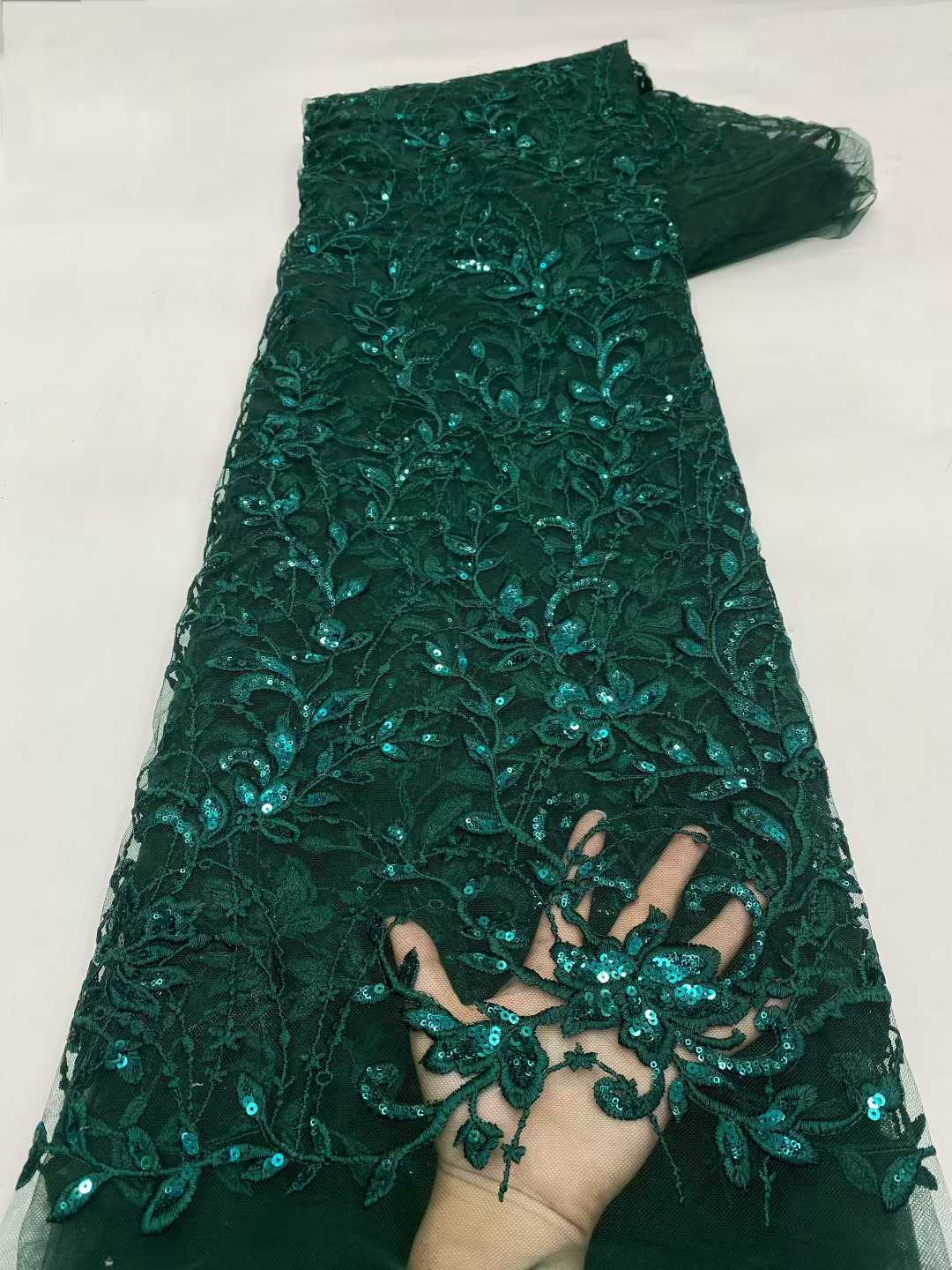 2026 Latest African Lace Fabri - Glitter Tablecloth reseña y precio
