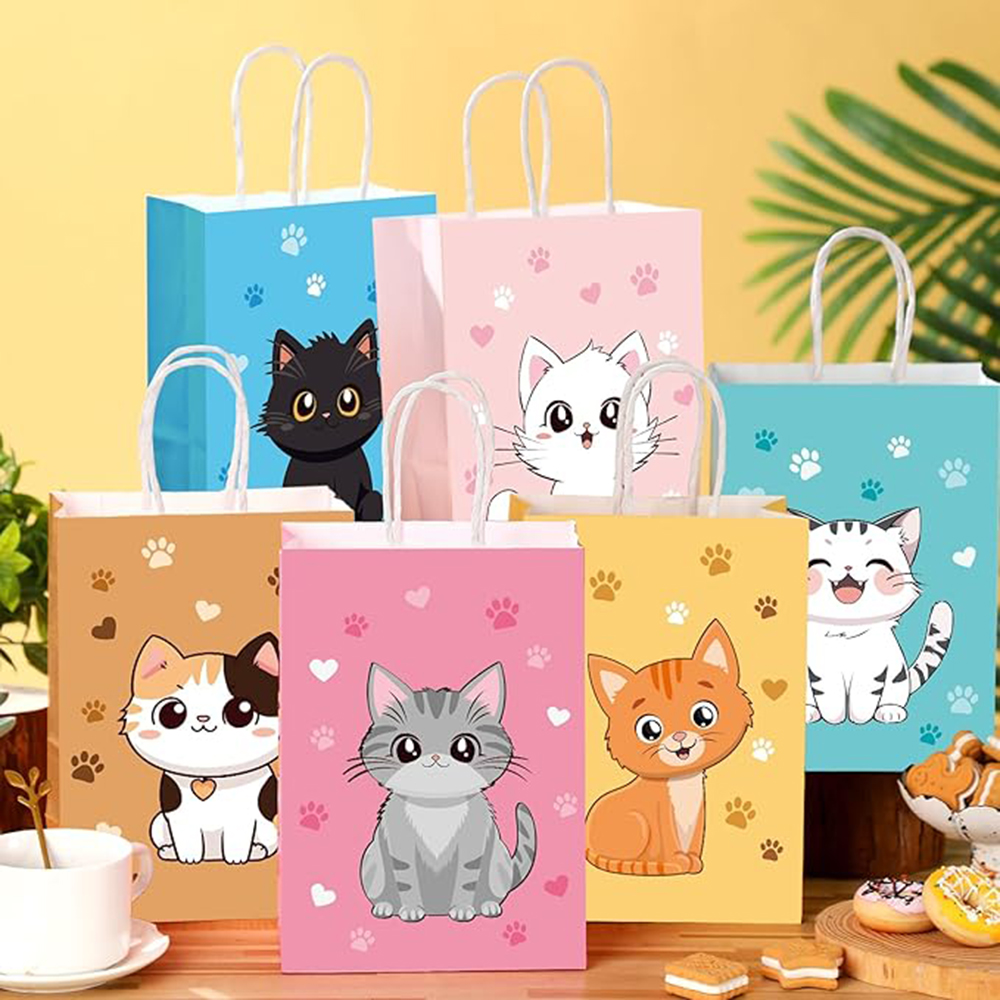 6-48Pcs Colorful Cartoon Cat P - Event Party Shop reseña y precio