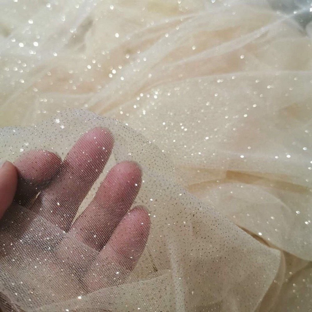 New 45cmX150cm Mesh Sparkle Fa - Glitter Tablecloth reseña y precio