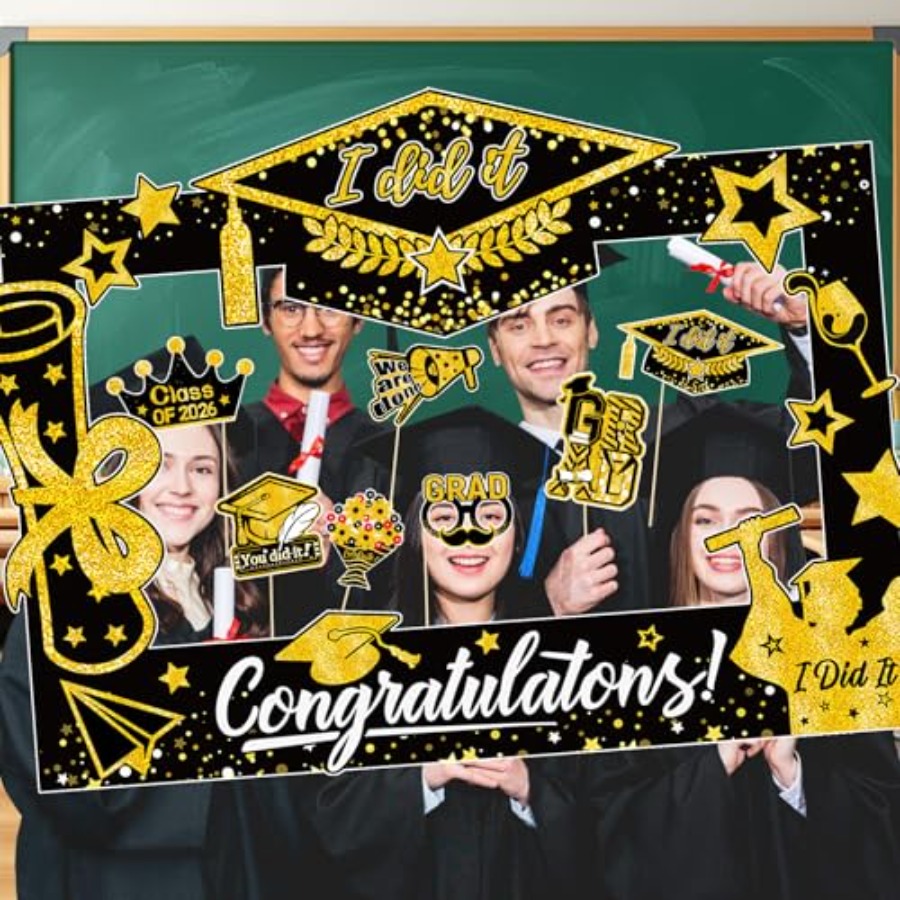 31 Pack Graduation Photo Booth - Photo Booth Frame reseña y precio