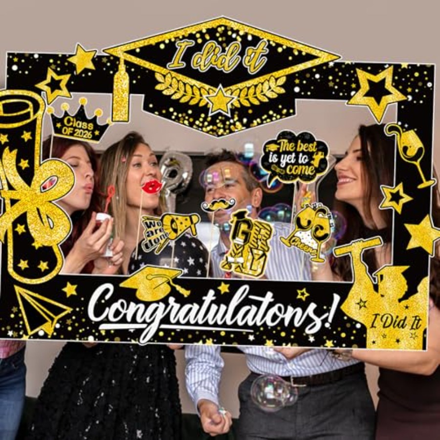 31 Pack Graduation Photo Booth - Photo Booth Frame reseña y precio