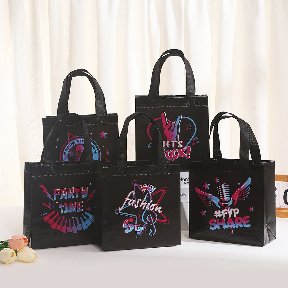 10Pcs Black Let's Rock Music T - Event Party Shop reseña y precio