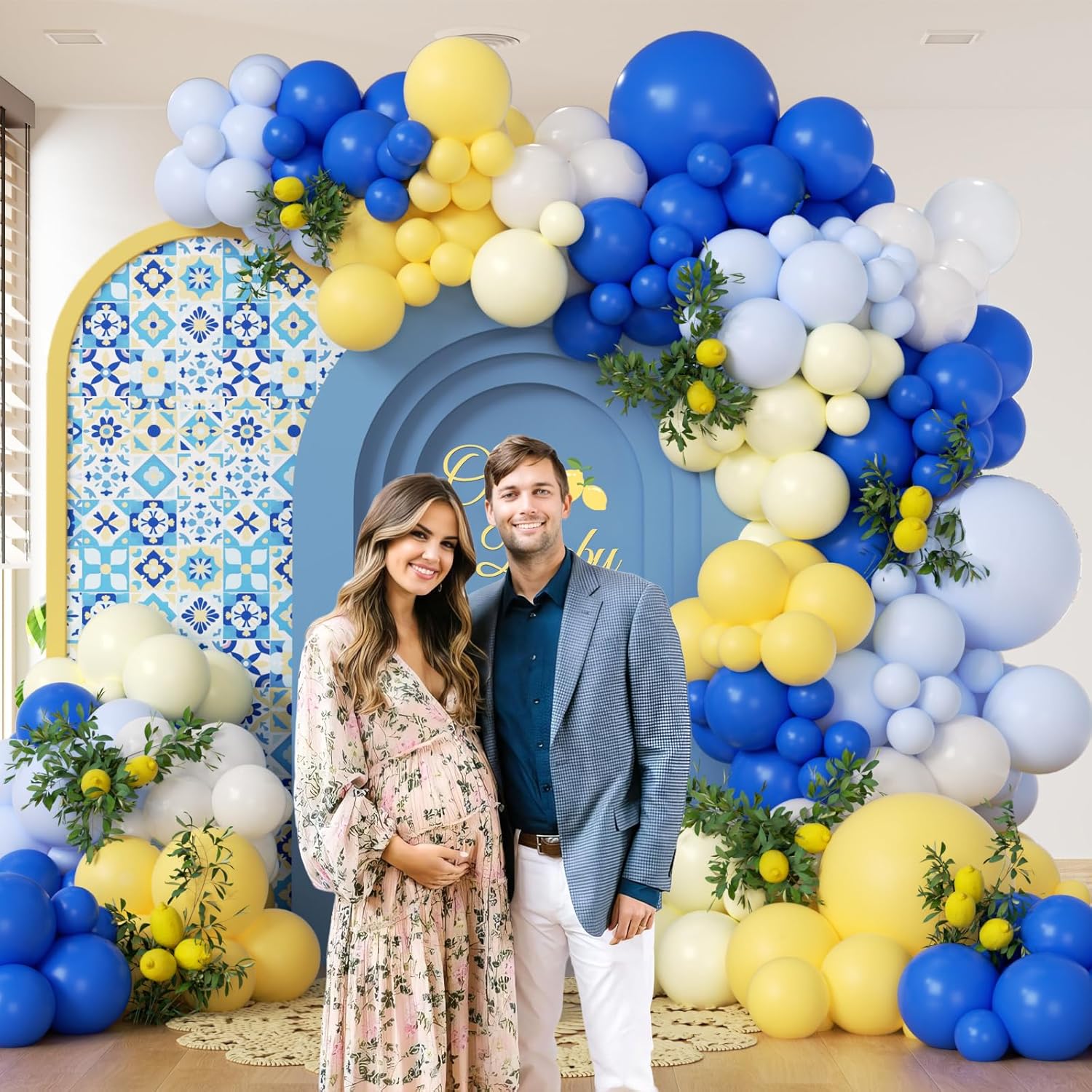 116Pcs Blue and Yellow Balloon - Balloon Arch Kit reseña y precio