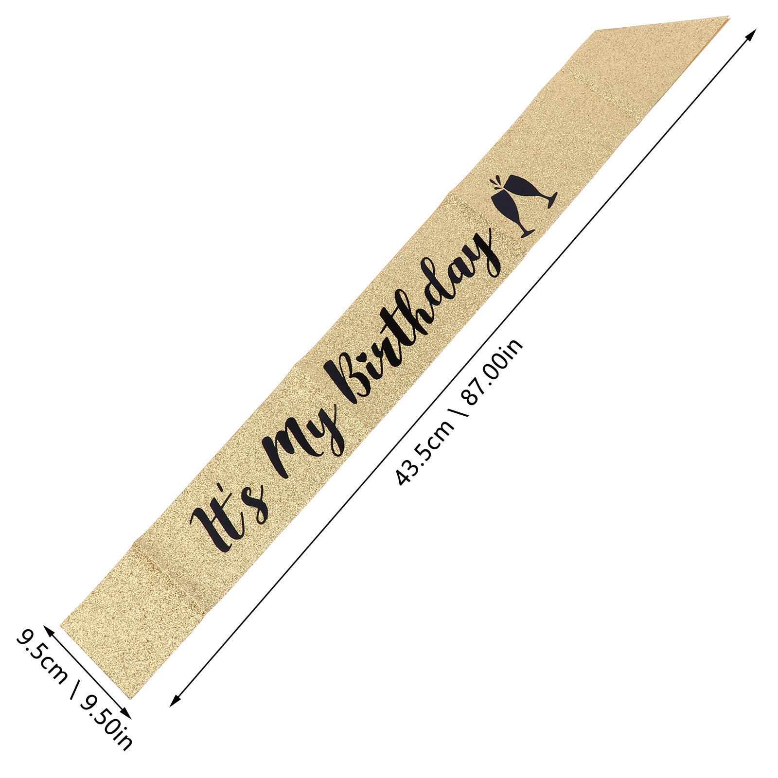 1Pcs Birthday Party Sash Glitt - Birthday Sash Glitter reseña y precio
