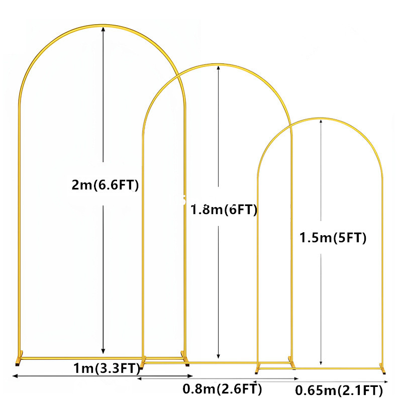 1pc Gold Metal Arch Backdrop S - Balloon Arch Kit reseña y precio