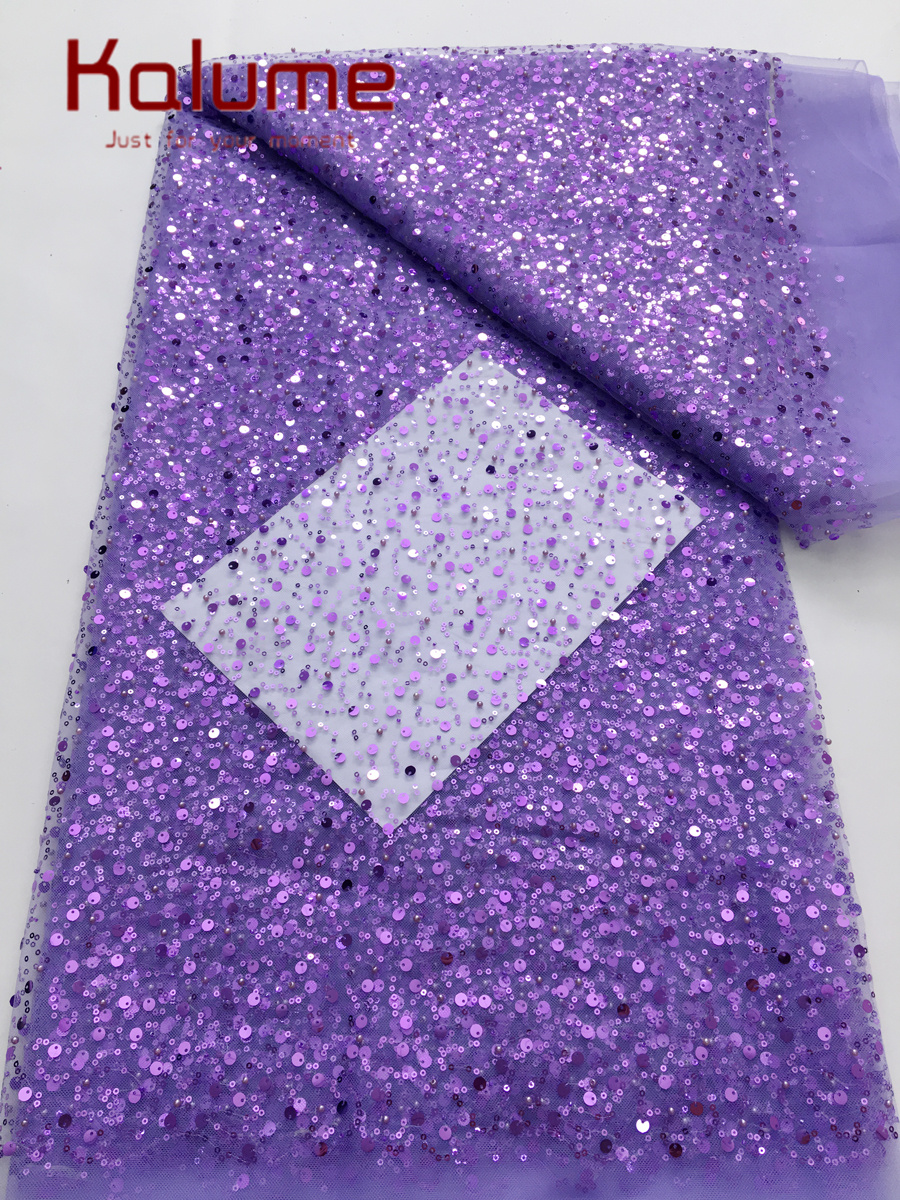 Kalume African Lace Fabric 202 - Glitter Tablecloth reseña y precio
