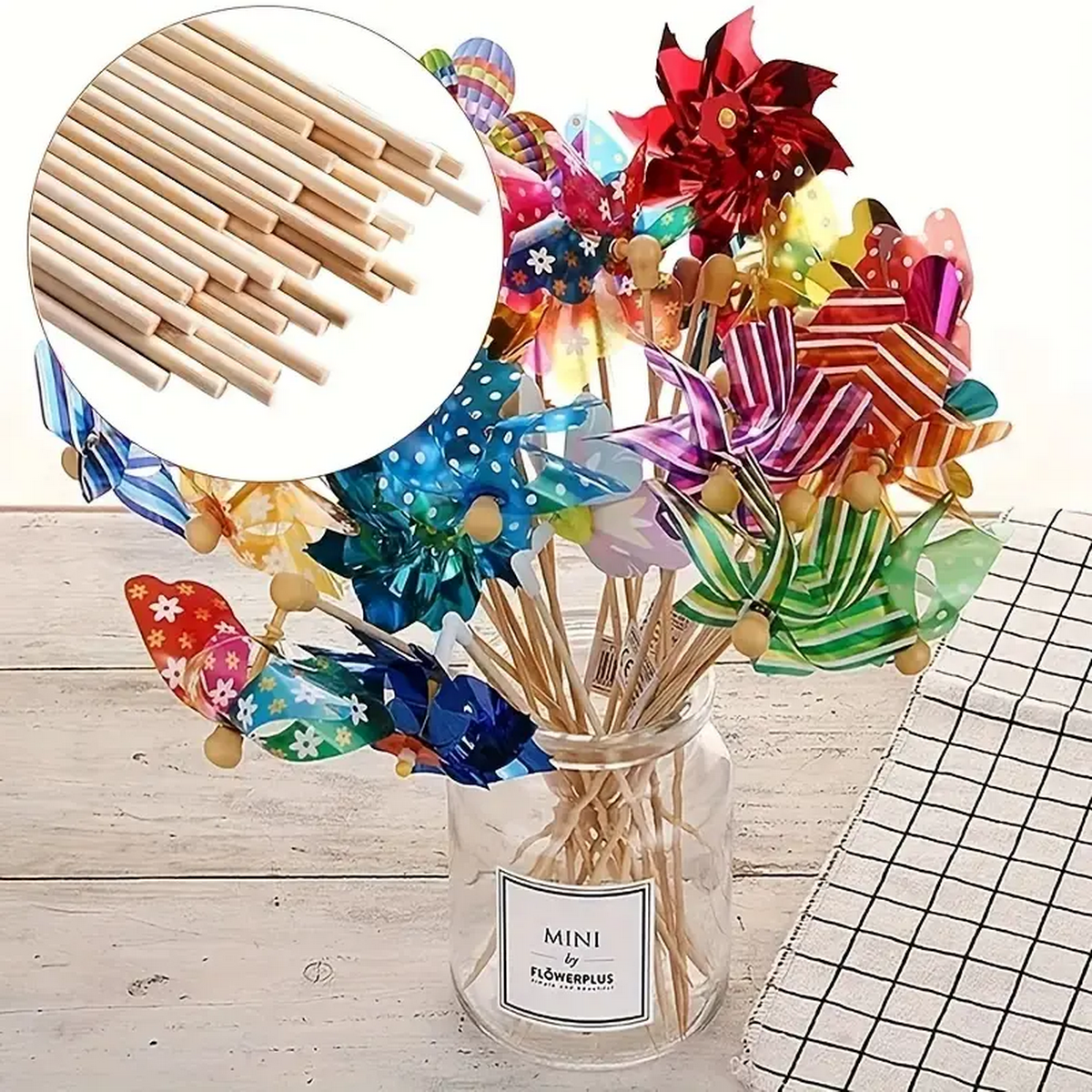DIY Bamboo Sticks 50/100pcs Na - Cotton Candy Cone reseña y precio